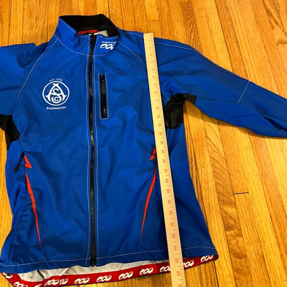 Podium Wear Jacket Womens Large Biathalon ASC Zip Performance Blue Coat - Picture 6 of 7